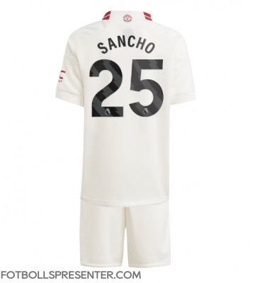 Manchester United Jadon Sancho #25 Tredje tröja Barn 2023-24 Kortärmad (+ korta byxor)